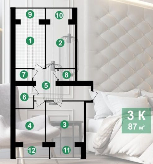 Здана, 3-кімн., Центр, видова на місто, 85м.кв., Бандери Івано-Франківськ - зображення 8