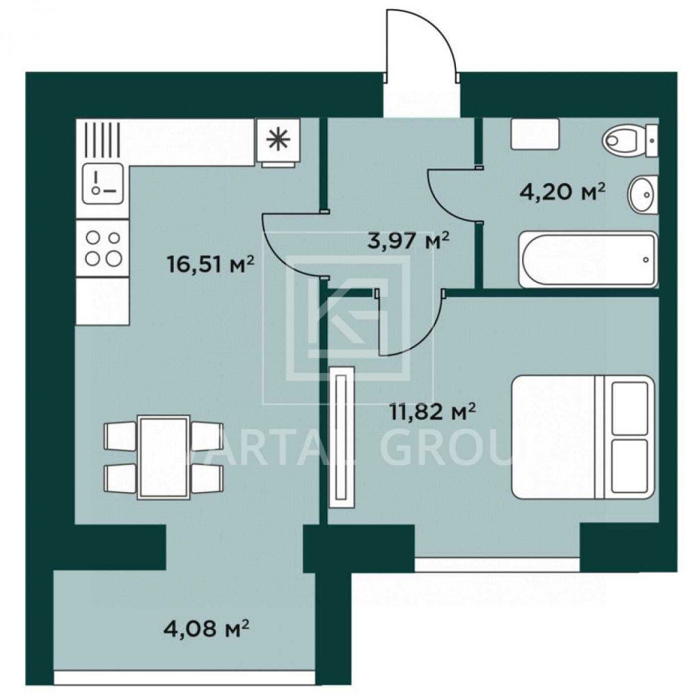 Продається простора 1-кімнатна квартира в сучасному ЖК Millennium Park Буча - зображення 7