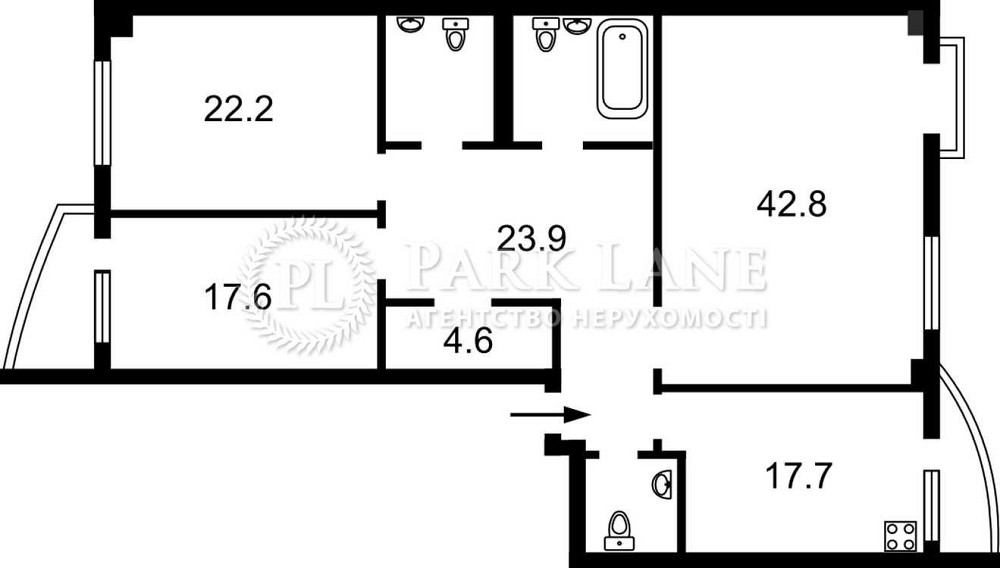 140м квартира Антоновича Горького 72 Олімпійська Палац України Київ - зображення 3