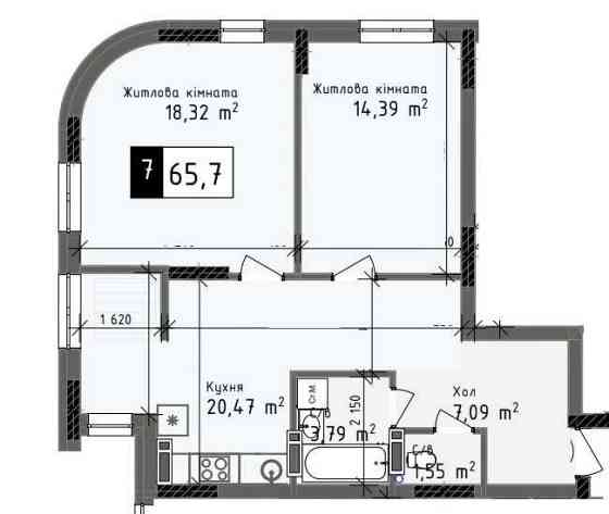 2х Квартира в рассрочку | Стартуй с минимального взноса Одеса