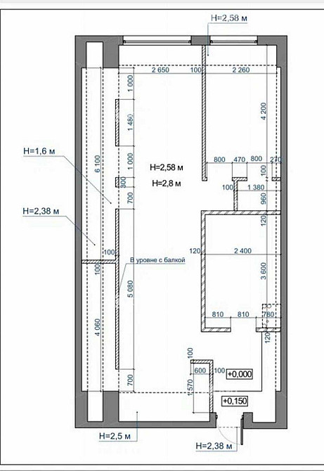 2к.70м2 Спортивна (Восстания и Спортивная, ЖК Парковый квартал) 131657 Харьков - изображение 8
