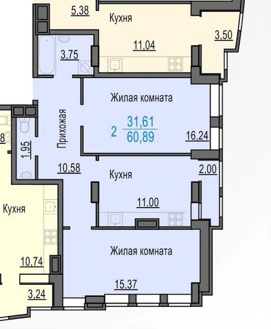 Продажа 2к квартиры под ваш ремонт в ЖК Меридиан‼️ Харьков - изображение 5