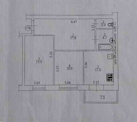 Простора квартира для великої сім'ї Білогородка (Київська обл.)