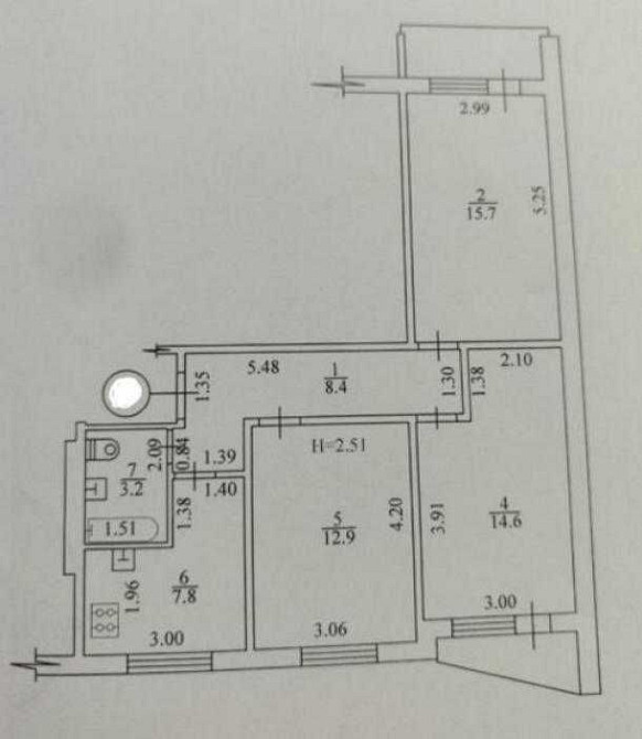 3 комнатная квартира возле метро Холодная Гора Kharkiv - photo 5