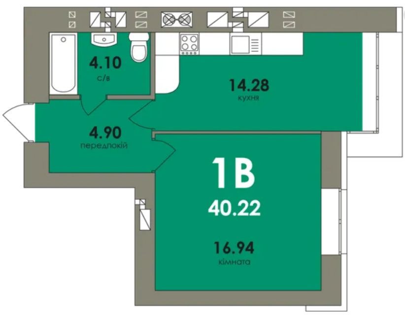 Найдешевша однокімнатна квартира в Бучі,зданий будинок, розвинений р-н Буча - изображение 7