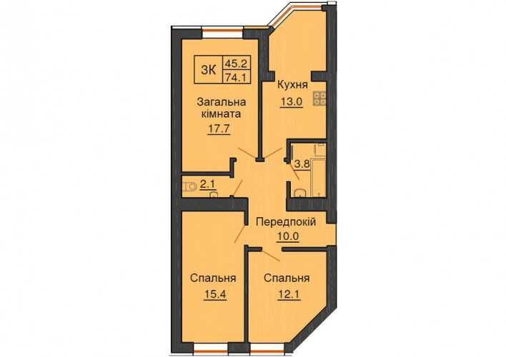 Продам 3к квартиру в ЖК София Резиденс от Мартынова Соф Борщаговка Софиевская Борщаговка - изображение 1