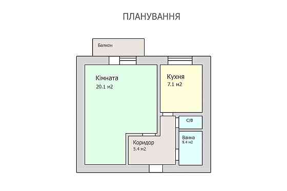 1к квартира на Юності, меблі залишаються, 5й поверх Вінниця