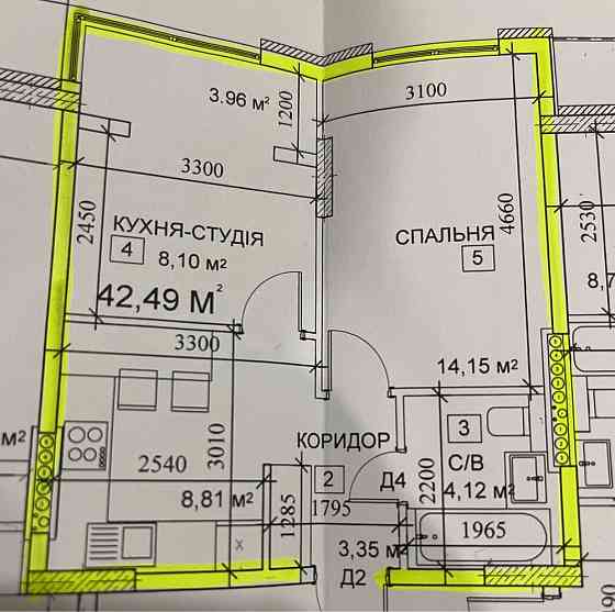 Продам квартиру 42  кв м Каменец-Подольский