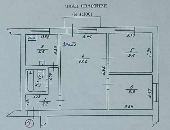 Продаж 3к. квартира 50,4кв.м. с. Гора, Центр, 15хв до м. Бориспільська Гораївка - зображення 8