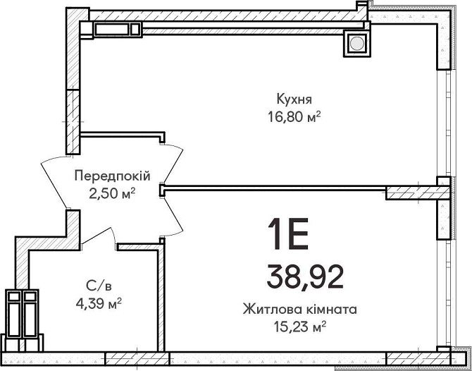 1к квартира 38,92м² в ЖК Синергія Сіті. Інвестуйте зараз вигідно! Ірпінь - зображення 8