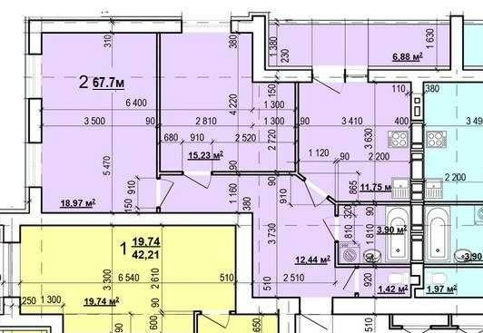 Продам 2к квартиру в СДАННОМ доме на Мира3 - 68м2 - 40т.$ ww Харьков - изображение 2