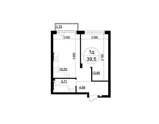 Продаж 1кімн.кв.в Ґрінвуд-4, Брюховичі,вул.Незалежності Брюховичі