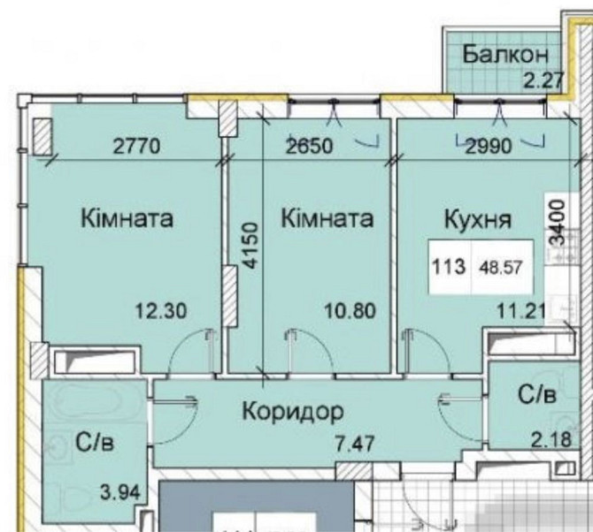 Продам свою двохкімнатну квартиру в новобудові Борщів - зображення 6