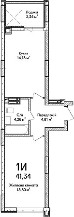 SALE! Знижка 5%! 1к квартира  41,34 м2 в ЖК Синергія Сіті. Ірпінь - зображення 8