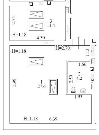 Апартаменти 43м² в заселеному ЖК. Розстрочка 1 внесок від 12000 $ Ирпень - изображение 2