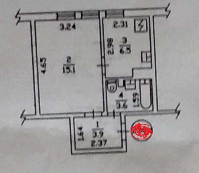 Продається 1-к кв, вул.Рональда Рейгана 5 (Теодора Драйзера), Троєщина Киев - изображение 3