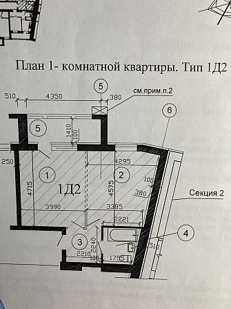 Продам 1к квартиру 49м2, после строителей, ЖК Пролисок на Победе 6 Днепр - изображение 4