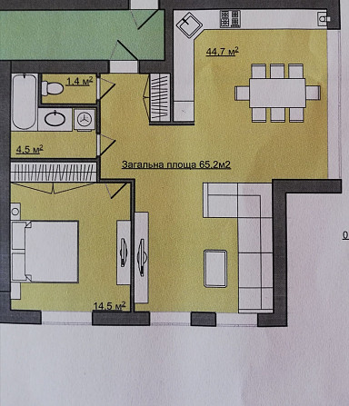 Продаж 2 кімнатної квартири в новобудові в р-ні Теремно Липини - зображення 5