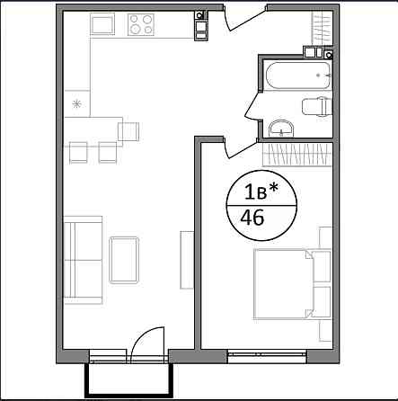 Продаж 1-кім. кв.артири 46.2 кв.м. ремонтом, ЖК"Парк Сайд"(Сокільники) Сокольники