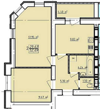 СДАН Новострой ЖК Левада-2 Продам видовую 2К квартиру Метро ГагаринаGT Харьков - изображение 3