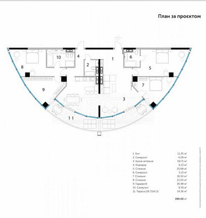 Продаж / Квартира / Печерський / ЖК Taryan Towers / 189 м2 Київ - зображення 2