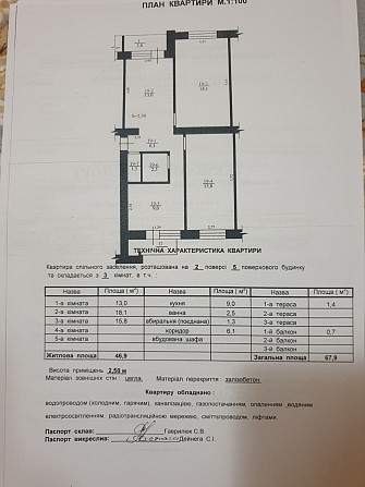 Продам трьох кімнатну нульовий цикл у м.Новий Розділ. Новый Роздол - изображение 2