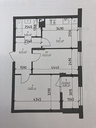 2к квартира в ЖК Scandia 50 кв.м без комісії Бровари - зображення 4