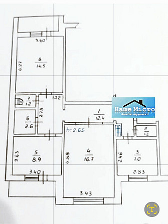 ПРОДАЖ 3-х квартири по вул.К.ШЛЯХ,39 4/9-поверх, 67 кв.м м.Бориспіль Борисполь - изображение 2