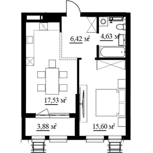 Продаж квартири 1к, ЖК MADISON GARDENS, будинок ЗДАН. Бровары - изображение 2