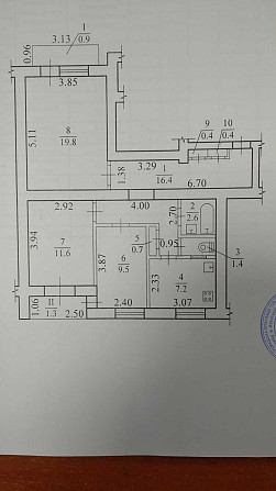 Продается 3к. квартира Новомосковск - изображение 7