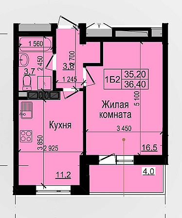 ЖК Пролисок  1к квартира,СДАННЫЙ Дом, Метро Дворец Спорта  ww Харьков - изображение 2