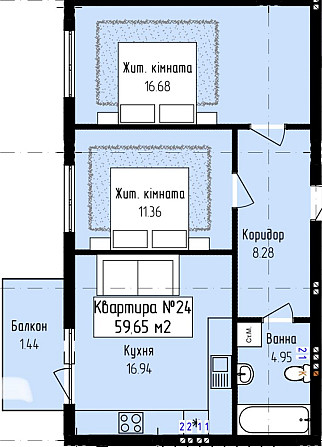 Продаж 2-кімнатної ЖК Садовий | район Загорської Ужгород - зображення 4