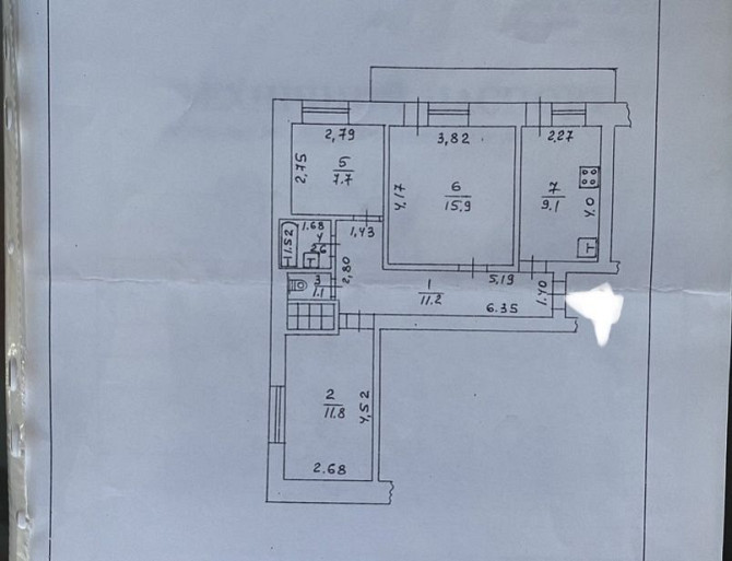 Продаж 3-х кімнатної квартири в девʼяти поверховому будинку Каменское (Никопольский р-н) - изображение 1