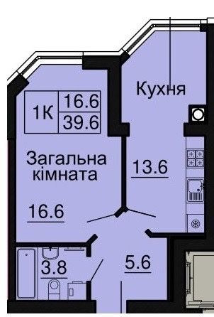 Продам 1к.квартиру в готовому будинку ЖК « Софія Нова» Чабаны - изображение 1