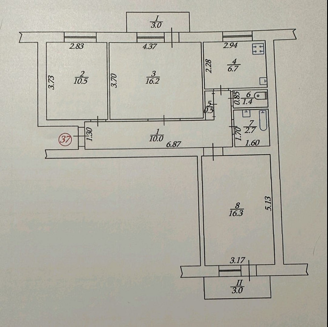 Продам 3 кімнатну квартиру Великий Тростянец - изображение 1