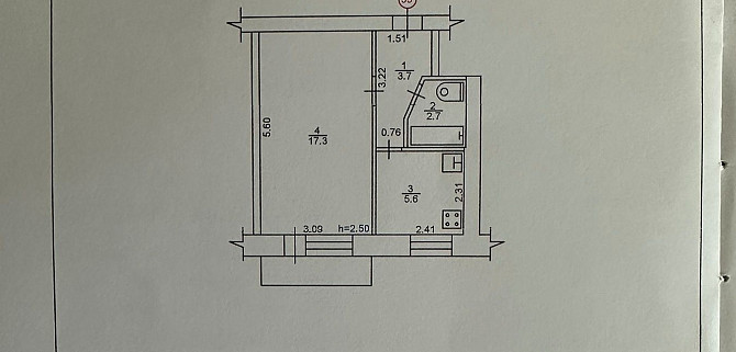 Продам 1 кімнатну квартиру. Шостка - зображення 2