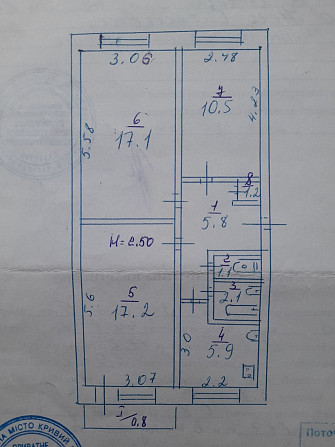 Продам 3х кімнатну квартиру Ювілейна/Вулиця Покровська Кривий Ріг - зображення 1