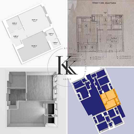 БЕЗ % Продам квартиру, 1к - 45м2, ЖК «Причал 8», River Mall, Позняки Киев