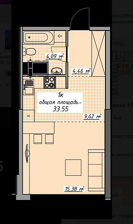Однокомнатная квартіра в Атмосфере 33500 Одеса - зображення 5