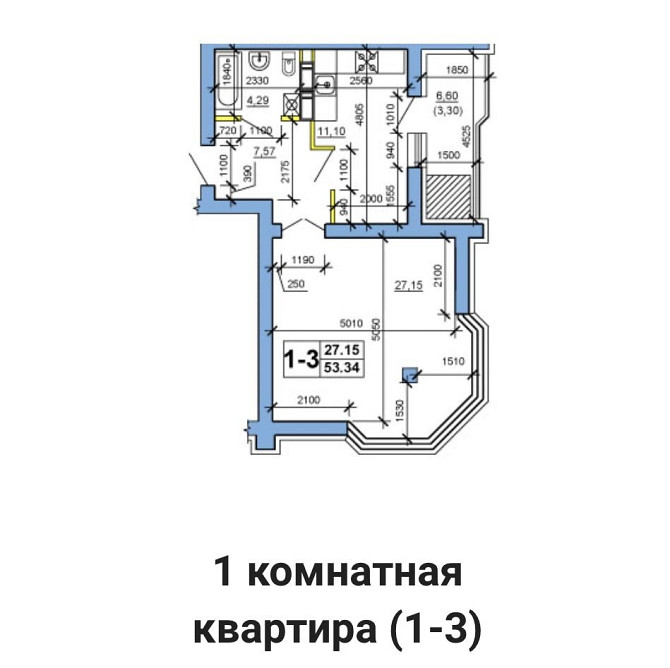 Продам 1 кім.кв., вул. Амброса-вул.Різдвяна, р-н 9 гімназії Черкассы - изображение 2