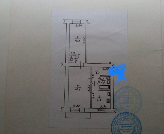 Продам 2 кім. квартиру в центрі міста Лубны - изображение 1