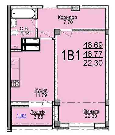 Продам однокімнатну квартиру р-н Казбет Черкассы