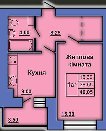 Квартира 1-но кімнатна Полтава
