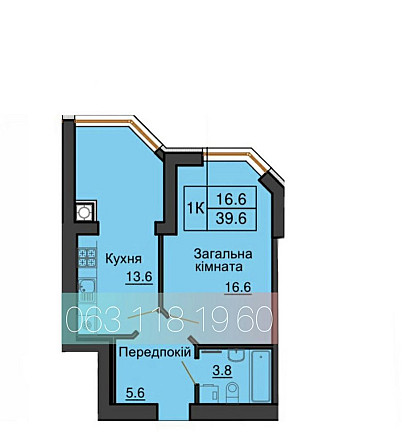 Продаж однокімнатної квартири в ЖК Софія Нова від Мартинова Чабаны - изображение 1