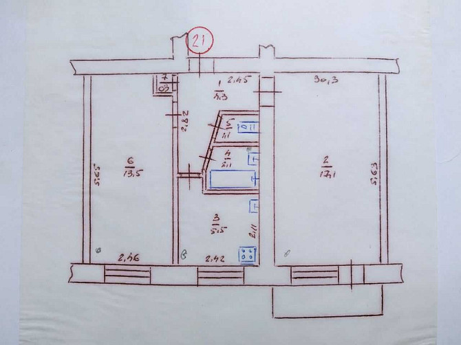 Квартира 2-х комнатная. Шостка,  вулиця Бульварна, 7, Сумська область Мироновка - изображение 1