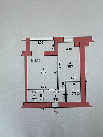 Продам 1 к. кв. ВЛАСНИК! 44 кв.м., 2/10 вул. Даньшина 52В. 39200$ Луцк - изображение 5