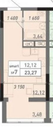 Продам 1-но комн.кв. в ЖК Акварель 8 на Таирова Лиманка - зображення 3