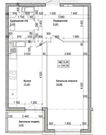 Кладовка + однокімнатна квартира Жк на озерній, м.Теремки Великі Новосілки - зображення 2