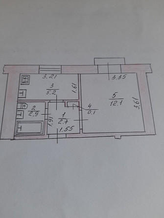 Продам 1кімнатну квартиру.ру з ремонтом Нововолинськ - зображення 5