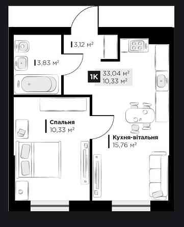 Без % 1к 5пов предствницкй Perfect Life ПерфектЛайф 33м2 по 1363 дол/м Винники